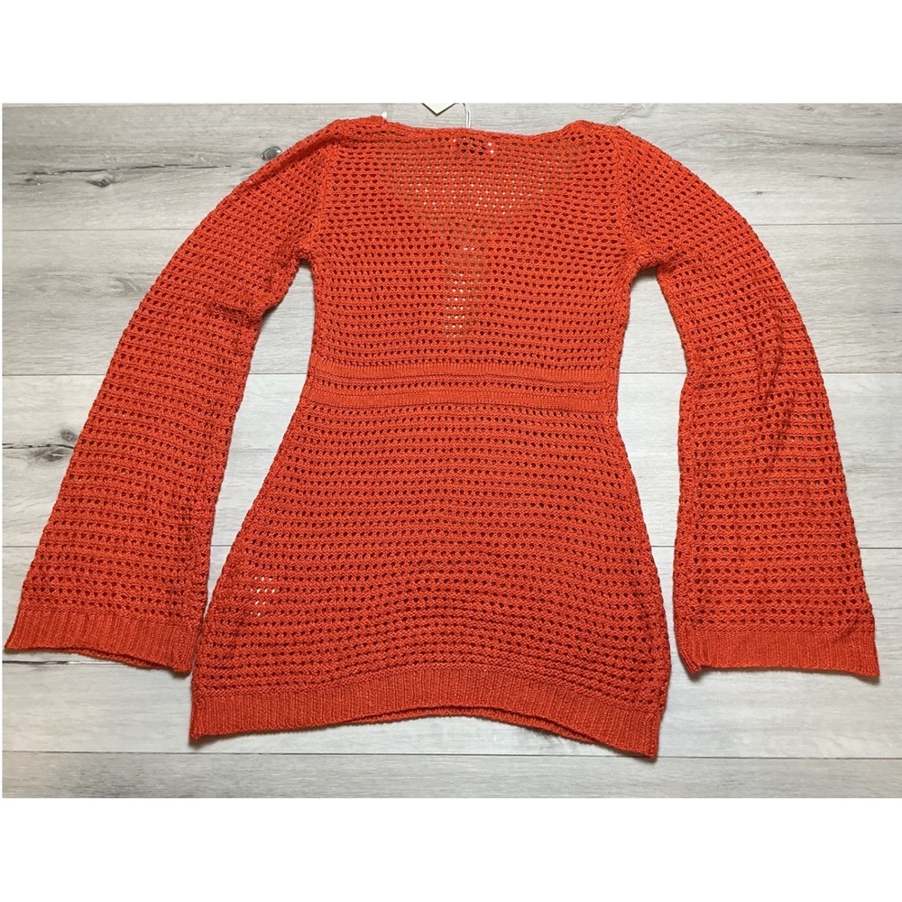 Peppermayo Sunriser Crochet Mini Dress Red XS/S New With Tags - Picture 3 of 6